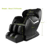 Image of Full Body Zero Gravity Shiatsu Recliner with Heat and Foot Rollers Massage Chair (Black)