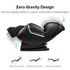 Image of Full Body Zero Gravity Shiatsu Recliner with Heat and Foot Rollers Massage Chair (Black)