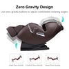 Image of Full Body Zero Gravity Shiatsu Recliner with Heat and Foot Rollers Massage Chair (Brown)