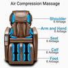 Image of Zero Gravity Full Body Shiatsu Luxurious Electric Massage Chair (Coffee)