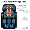 Image of Full Body Massage Chair with Lower-Back Heating, Bluetooth Speaker and Foot Roller