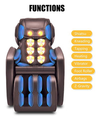 Zero Gravity Neck Full Body Electric Massage Chair (Brown)