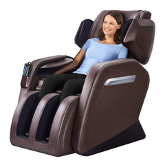 Zero Gravity Full Body Shiatsu Luxurious Electric Massage Chair (Brown)