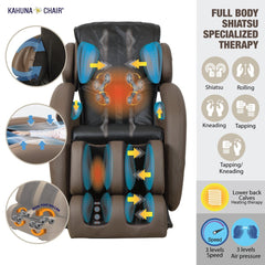 Zero Gravity Full-Body Kahuna Massage Chair (Brown)