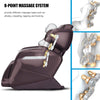 Image of Zero Gravity Neck Full Body Electric Massage Chair (Brown)